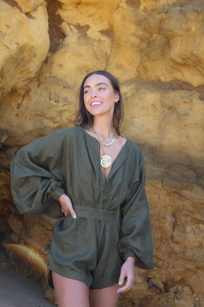 KEROS ROMPER ~ Olive