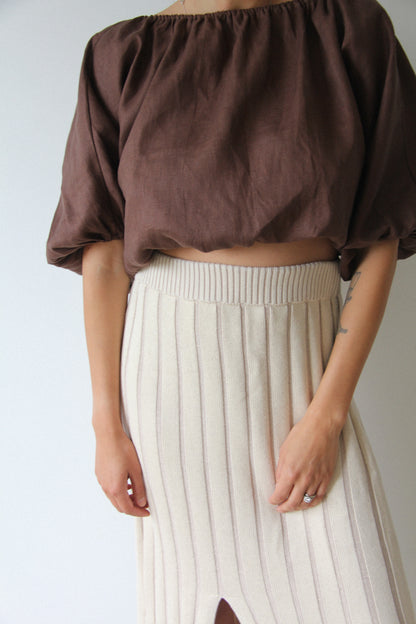 KEA TOP - CHOCOLATE