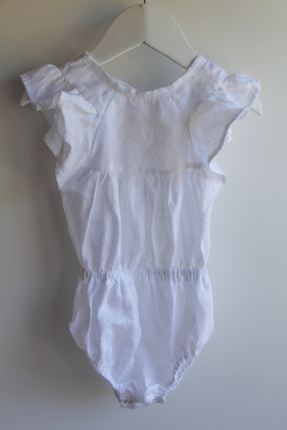 Harper Romper ~ white