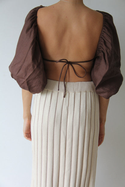 KEA TOP - CHOCOLATE