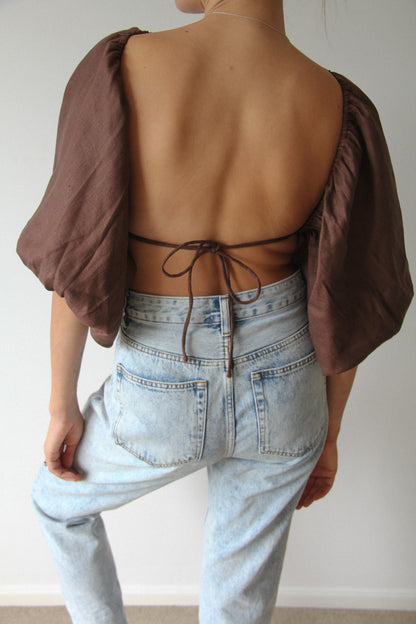 KEA TOP - CHOCOLATE