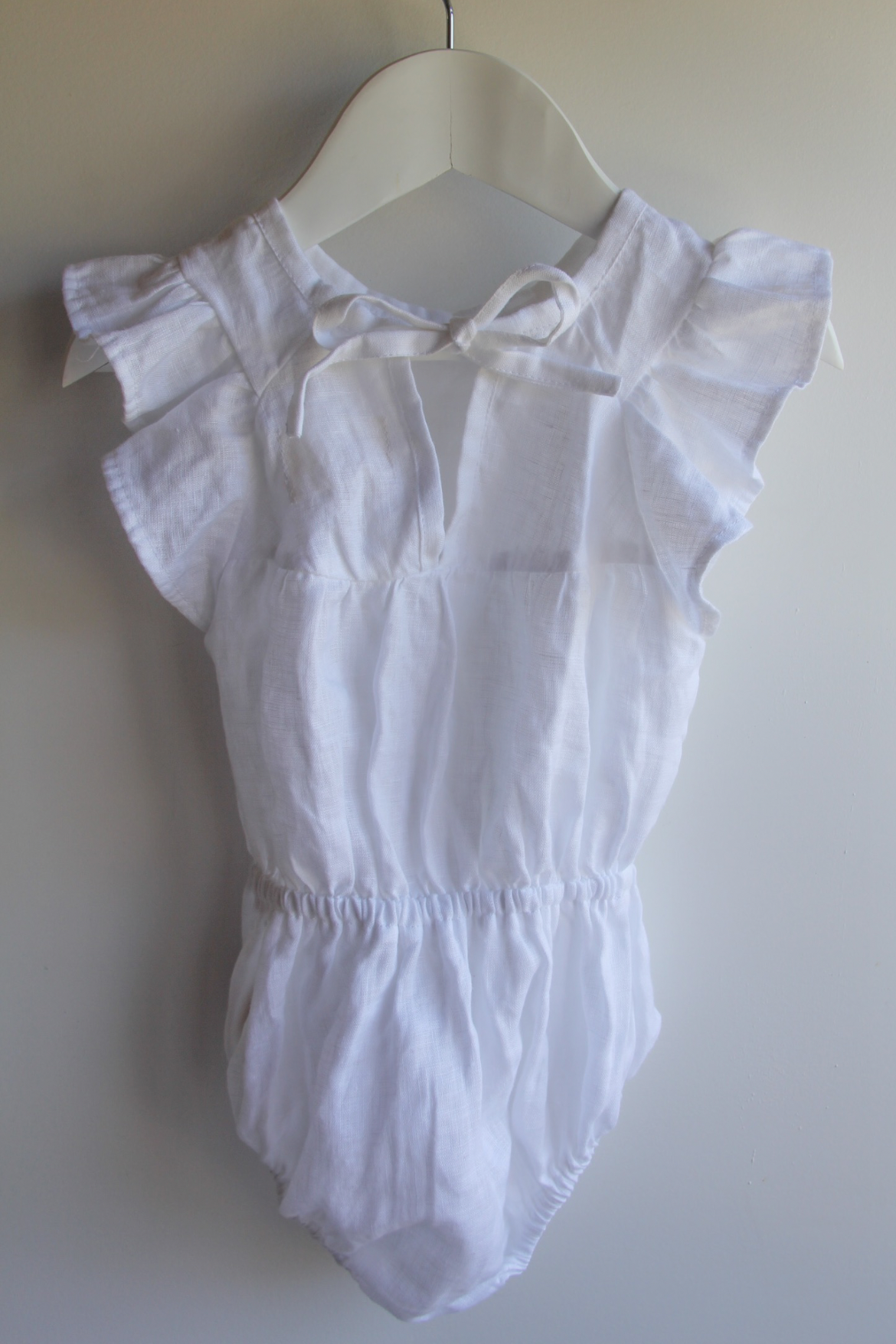 Harper Romper ~ white